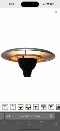 ANTIQUE UFO DESK TASK LAMP VINTAGE FLOOR LIGHT