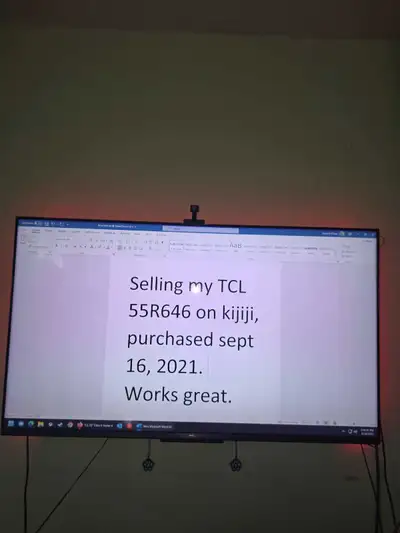 TCL 55r646 120hz 4k 55 inch tv, View more
