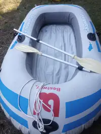 Inflatable boat with oars (2person)