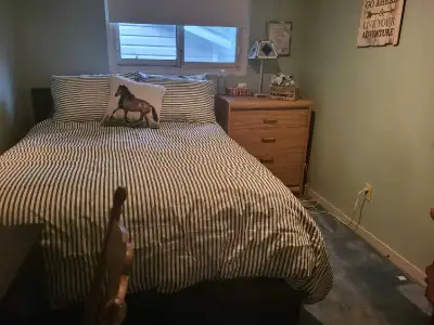 Furnished Room for rent in quiet clean Oshawa home. Bloor and Grandview. Parking is available and on...