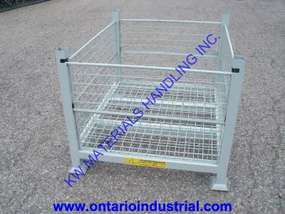 WE HAVE TRUCKLOADS OF EXCELLENT CONDITION USED WIRE MESH BINS READY TO SHIP. THESE ARE THE LOWEST PR...