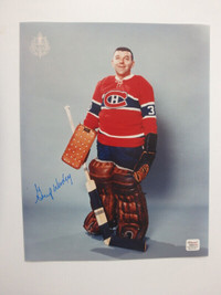 Gump Worsley Montreal Canadiens Signed 8x10 Photo WIth COA