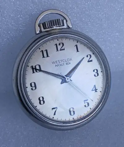 Montre de Poche -- Westclox Pocket Ben (1977) -- Pocket Watch, View more