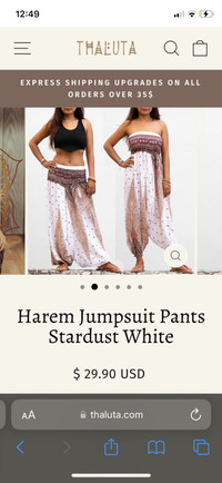 Harem pants, cotton