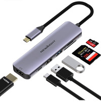 6 in 1 USB C Hub USB-C to HDMI dock Multiport Adapter 