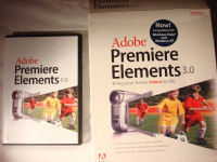 Adobe Premiere Elements 3.0 in shrink wrap open retail box