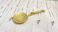 Decorative Antique Brass Spoon with Folding Handle, Wall Spoon, 
