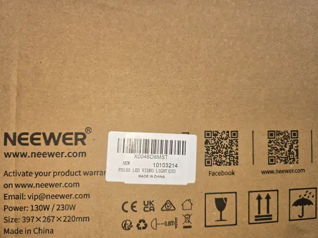 NEEWER FS150 LED Video Light 2.4G/APP Control, 130W 5600K COB Da in Hobbies & Crafts in Calgary - Image 9