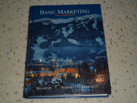 Basic Marketing Sixth Canadian Edition 1992 hardcover book