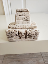 Chichen Itza Mexico paper weight / business name card holder