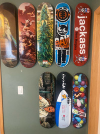 Rare Skateboard Decks,Jackass element,DGK Chocolate etc