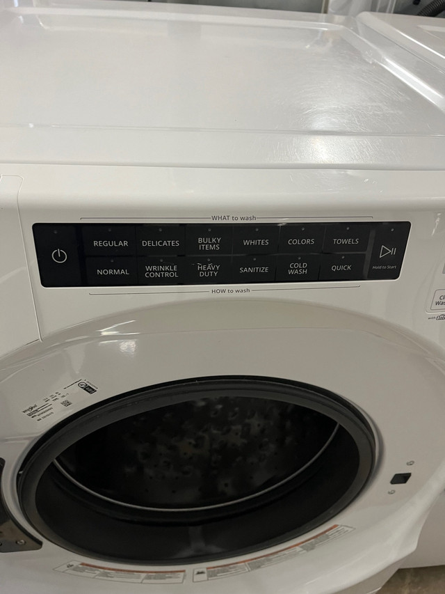 Whirlpool big drum front load electric washer dryer set White in Washers & Dryers in Stratford - Image 4