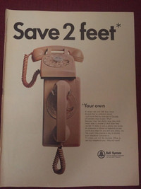 1966 Bell System Telephones Original Ad