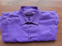 Men's Dress Shirt Hudson Room 17 -1/2 and 35 sleeve Purple