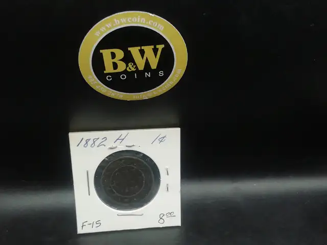 1882 Canada 1¢ H F-15 Coin in Arts & Collectibles in Mississauga / Peel Region - Image 2