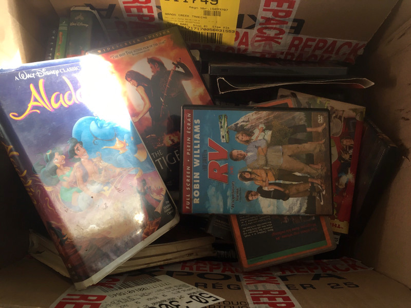 Free Box of empty VHS and DVD cases Free Stuff Calgary Kijiji