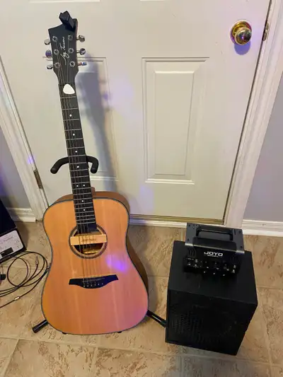Guitar and case, View more
