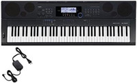 Casio WK 6500 76 key piano with stand.
