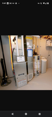 $80Anual furnace maintenance, liscenced gas tech