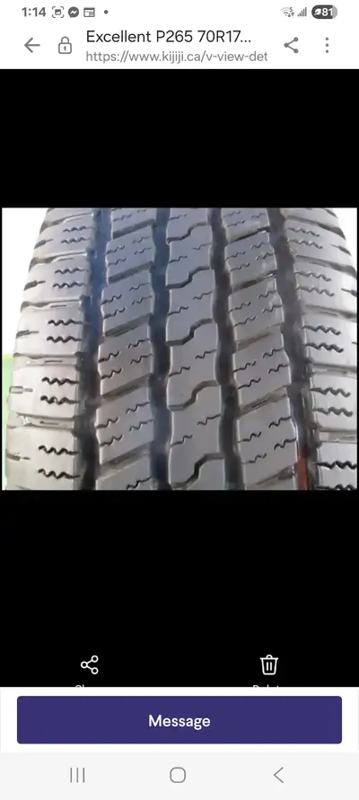Excellent Set of 4. Goodyear Wrangler RTS P265 70R17 All Season Radial Tires, 11/32 of Tread Remaini...