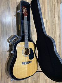 Jasmine S33 Acoustic Guitar + Case+ Tuner + Strap + Picks + Capo