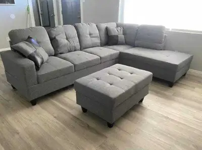 Sectional Sofa and Ottoman, View more