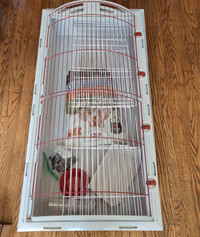 Like new Living World rabbit cage with bedding 