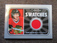 2006-07 O-Pee-Chee Swatches #S-DK Ducan Keith hockey carte -card