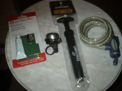 Bike Accessories Selling Only as a Lot ( Will not Break Up ) $50. 1. Kryptonite 6 ' Flex Bike Lock w...