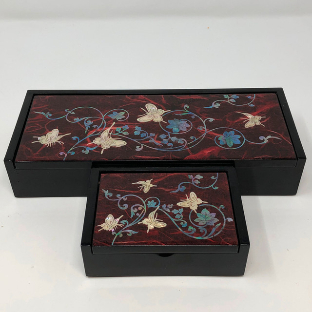 Korean Inlay Laquer Presentation Gift Jewelry Boxes *Please Read in Arts & Collectibles in Kitchener / Waterloo