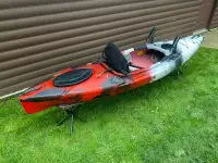New Red Black White Kayak - Strider Sit In