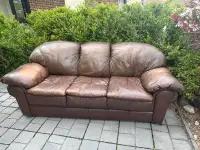Free leather sofa for pick up. 