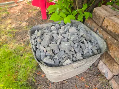 Sourced from a local landscaping project, this Rundle landscaping rock is perfect for adding a natur...