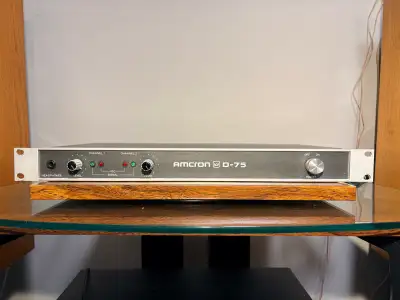 Crown D75 Stereo Power Amplifier (USA) Serviced, View more