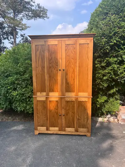 Large wood cabinet, View more