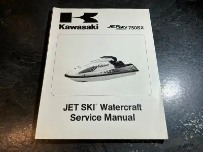 1992-1995 Kawasaki Jet Ski 750SX Watercraft Service Manual JS750, View more