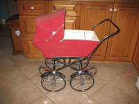 RED DOLL CARRIAGE - BIG WHEELS
