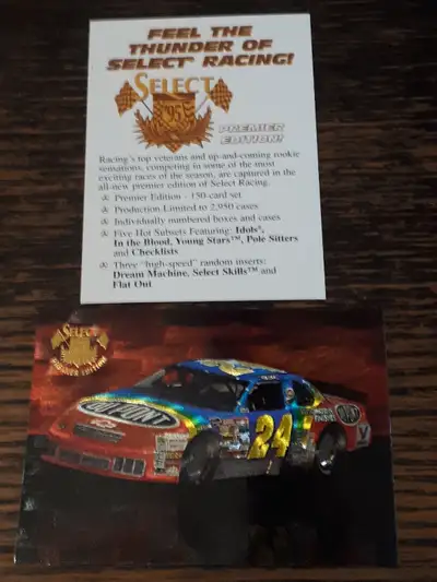 This is a 1994 Pinnacle Select Racing 5 card promo set. It includes 3 promo's of the base set: #24....