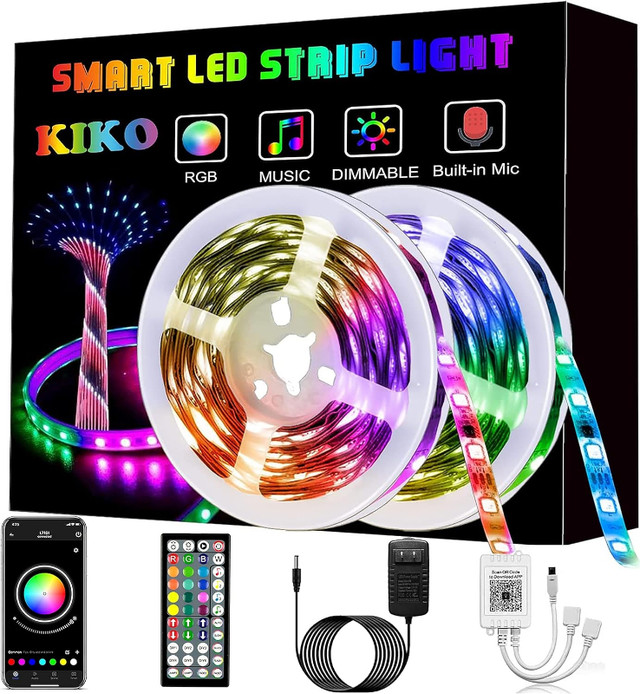 KIKO smart LED strip lights 65.6ft/20m dans Autre  à Sherbrooke