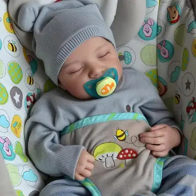 Realistic Sleeping Baby Doll, 18 Inches Reborn Baby Dolls Boy Ha, View more