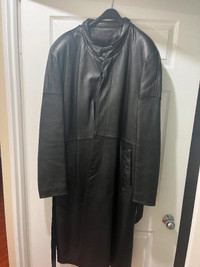 Men's leather coat