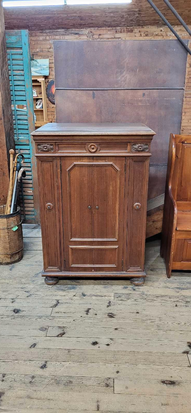 Antique Walnut Record Cabinet in Hutches & Display Cabinets in Trenton - Image 3