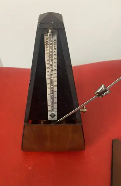 vintage wooden Wittner metronome., View more