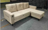 Brand New Beige Color Beautiful Sectional Sofa with Delivery 