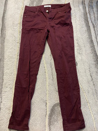 Maroon Jeans