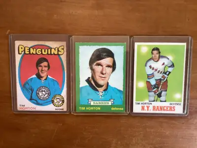 1970-71, 1971-72 & 1973-74 O-PEE-CHEE TIM HORTON Hockey Cards !, View more