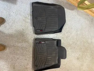 2011 Acura MDX WeatherTech floor mats bought in December. Hit a deer with Acura. No need. $100