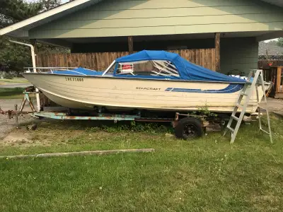 1976 StarCraft StarCraft LOCATED IN KENORA ONTARIO Selling for my dad 1976 StarCraft bow rider 22’ 1...