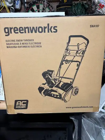 Greenworks 20" 13a Corded Electric Snowblower BNEW, View more