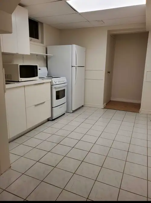 Basement apartment with separate side entrance. 1 spacious bedroom with 2 windows and 2 closets with...